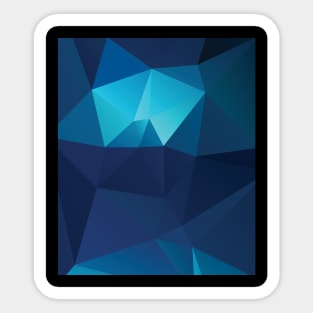 Geometric Blue Sticker